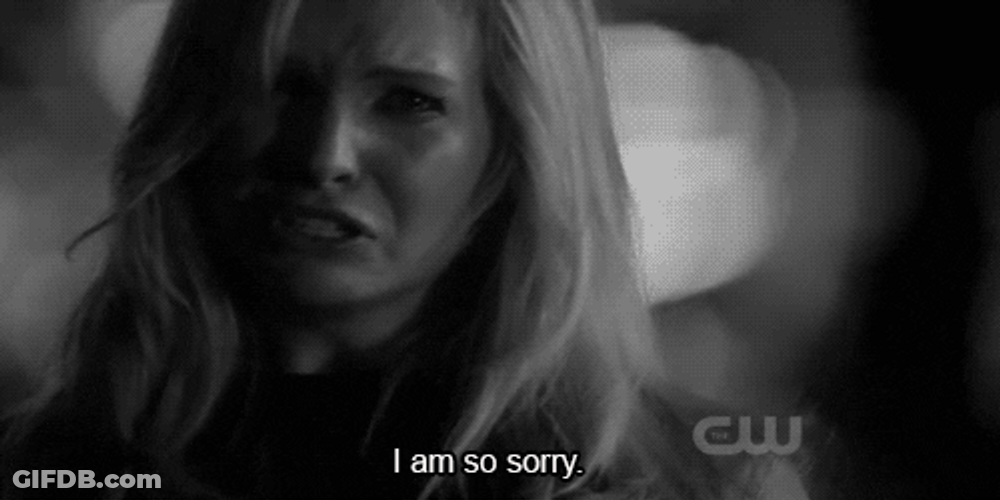 So Sorry Regretful Crying Lady GIF