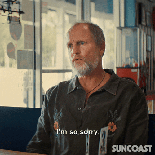 So Sorry Woody Harrelson Suncoast GIF