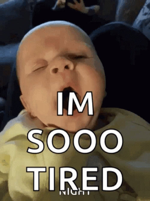 So Tired Baby Yawning GIF