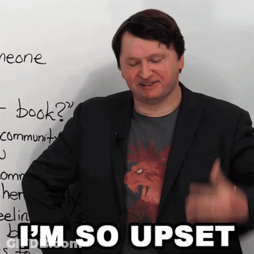 So Upset Alex Teaching English GIF