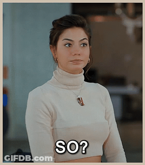 So What Demet Ozdemir Displeased Expression GIF