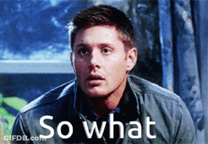 So What Jensen Ackles Passive Reaction GIF