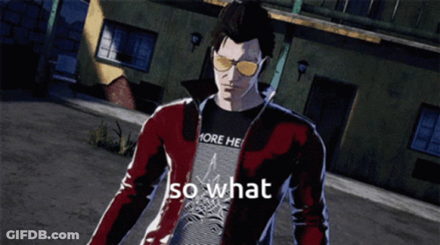 So What Travis Touchdown Animation GIF