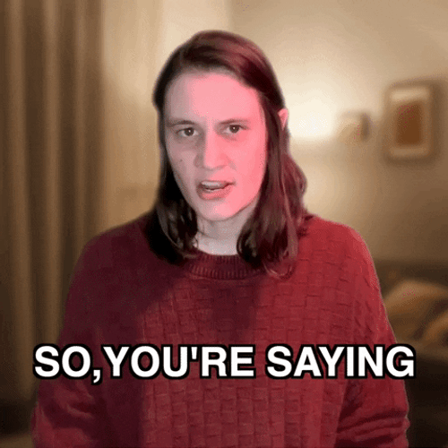 So You're Saying There's A Chance Suspicious Lady GIF