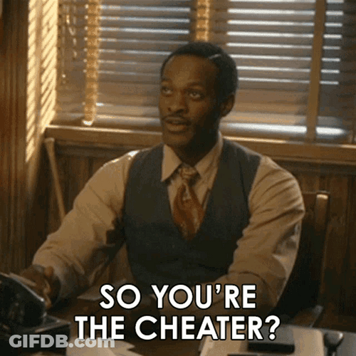 So You're The Cheater Jordane Christie GIF
