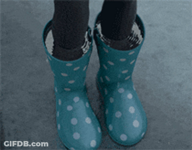 Soaking Wet Boots GIF
