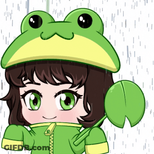 Soaking Wet Froggy Lily GIF