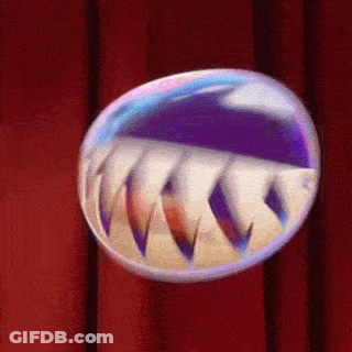 Soap Bubble Like Shark Teeth GIF