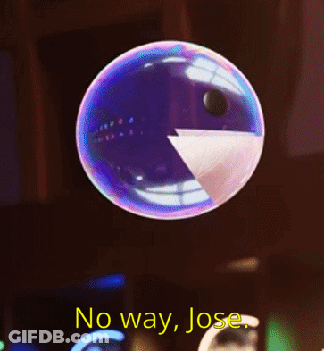 Soap Bubble With Shark Teeth No Way No How GIF