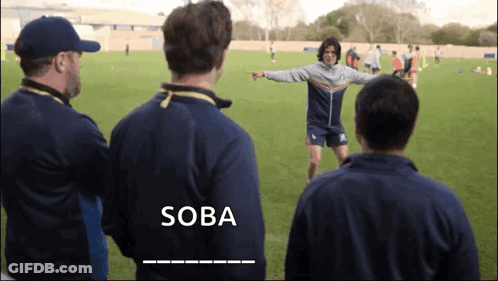 Soba Written On Man's Back GIF