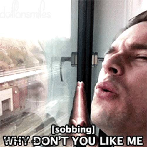 Sobbing Guy Why Don't You Like Me GIF