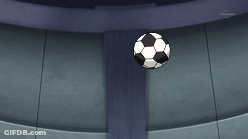 Soccer Ball On Head Of Cartoon Character In Yellow Shirt Number 7 GIF