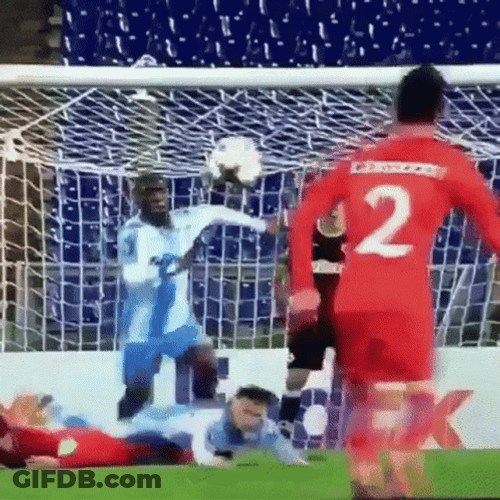 Soccer Ball Powerful Kick GIF