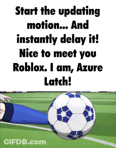 Soccer Ball Start The Updating Motion And Instantly Delay It GIF