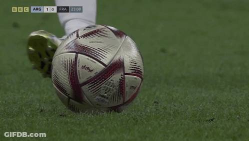 Soccer Ball With Live Kicked GIF