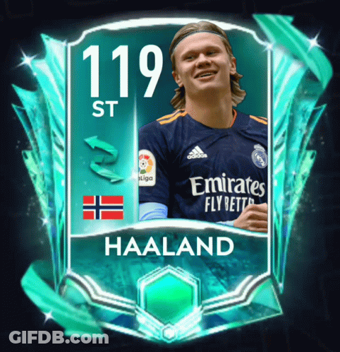 Soccer Card Haaland 119 St GIF