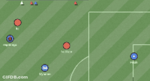 Soccer Field Red Scores GIF