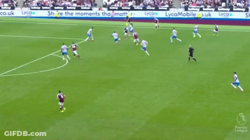 Soccer Field With Lycamobile.co.uk Ads GIF