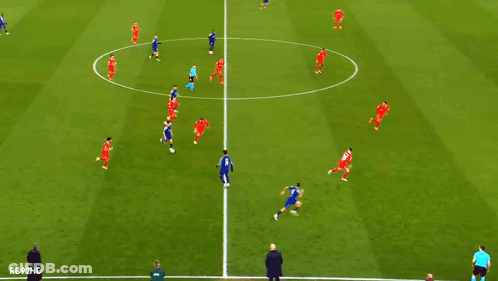 Soccer Field With Qatar Airways Ad GIF