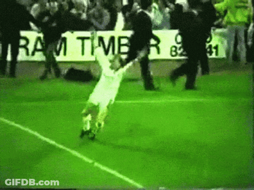 Soccer Field With Ram Timber Banner GIF