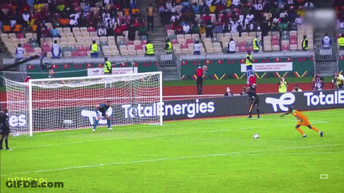 Soccer Field With TotalEnergies Advertisement GIF