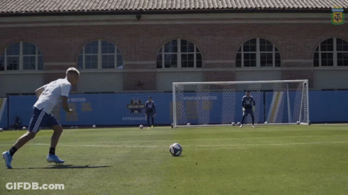 Soccer Field With Women's Soccer Sign GIF
