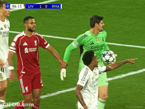 Soccer Game 1-0 Score GIF