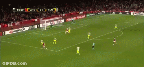 Soccer Game Ars Vs Kln Score 1-1 GIF
