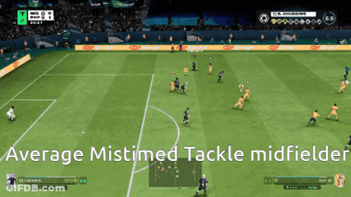 Soccer Game Average Mistimed Tackle Midfields GIF