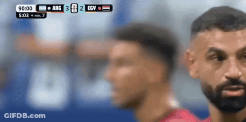 Soccer Game Between Arg And Egy At 90 Minutes GIF