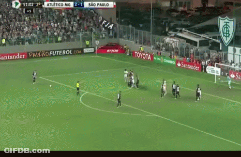 Soccer Game Between Atletico-MG And Sao Paulo GIF