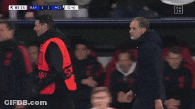 Soccer Game Between Bayern And MCI GIF