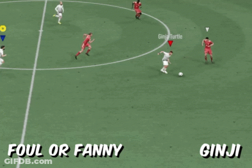Soccer Game Between Ginja Turtle And Foul Or Fanny Ginji GIF