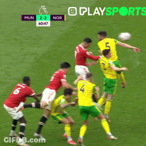 Soccer Game Between Mun And Nor GIF