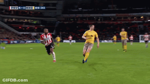 Soccer Game Between PSV And EXO GIF