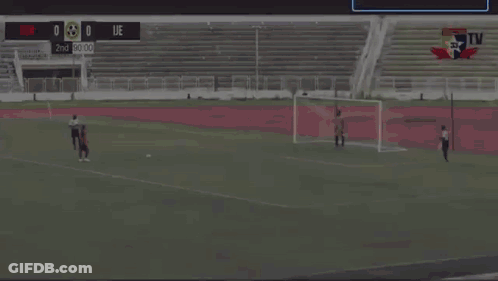 Soccer Game Between UE And RN GIF