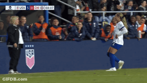 Soccer Game Between USA And Chi GIF