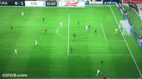 Soccer Game Between USA And COL GIF