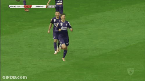 Soccer Game Between Violets And Liefering GIF