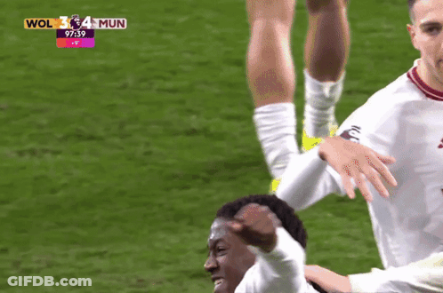 Soccer Game Between Wol And Mun GIF