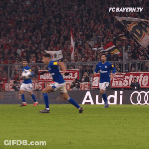 Soccer Game Broadcast On FC Bayern TV GIF