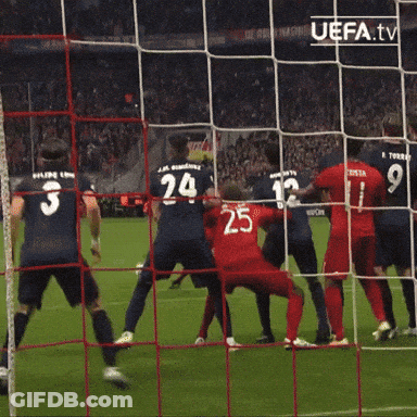 Soccer Game Broadcast On UEFA TV GIF