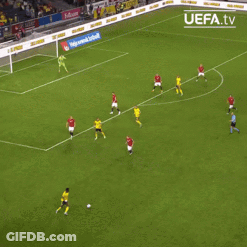 Soccer Game Broadcasted By UEFA.tv GIF