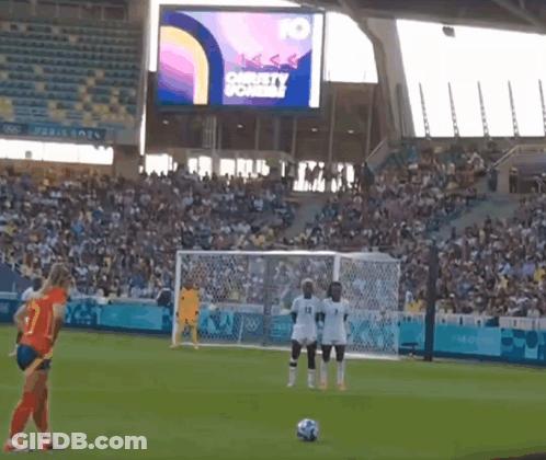 Soccer Game Crowd Screen Saying Simply Soccer GIF