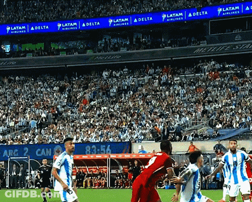 Soccer Game Crowd Sponsored By LATAM GIF
