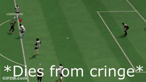 Soccer Game Dies From Cringe GIF