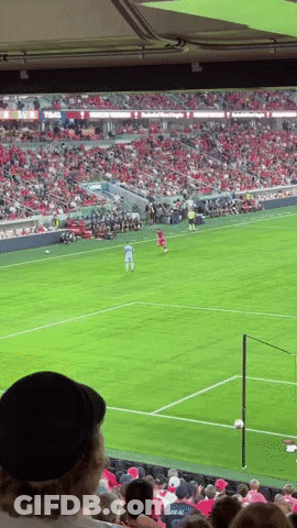 Soccer Game In A Stadium GIF