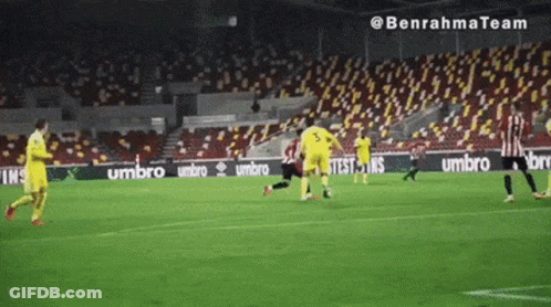 Soccer Game In Empty Stadium GIF