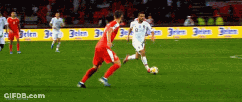 Soccer Game In Front Of 3E Banner GIF
