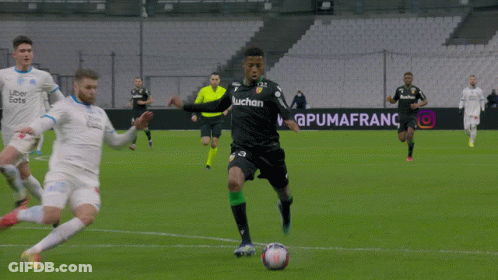 Soccer Game In Front Of A Crowd GIF